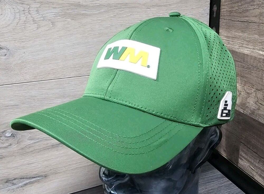Waste Management WM Snapback  Cap Hat Green Summer Safety New 2025